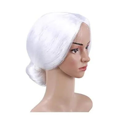 Mrs Claus Wig Adult Old Lady Costume White Brand New With Tags  • $12