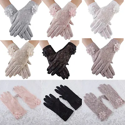 Bridal Lace Gloves Wedding Tea Party Gothic Opera Gloves Costumes Pageant Dance • $8.99