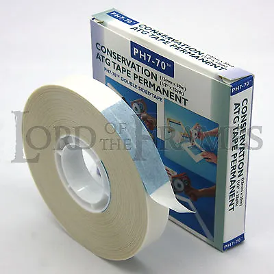 £12.99 • Buy 12mm X 30m ATG Tape PH7-70 Acid Free Conservation Double Sided Transfer FREE P+P