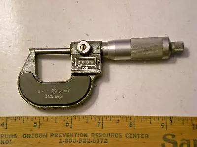 Mitutoyo 0-1 Inch Mechanical Digital Micrometer 193-211 • $32.50