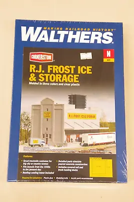 Walthers N Scale  Cornerstone Series 933-3220 R.J. Frost Ice & Storage • $36.96