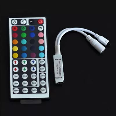 5050 3528 RGB 12V LED STRIP LIGHT 44 KEY IR Remote Controller  • $6.99