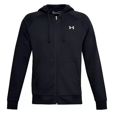 Under Armour Hoodie Mens Running Zip Hoodie Long Sleeve Black Gym Hoodie • £9.99