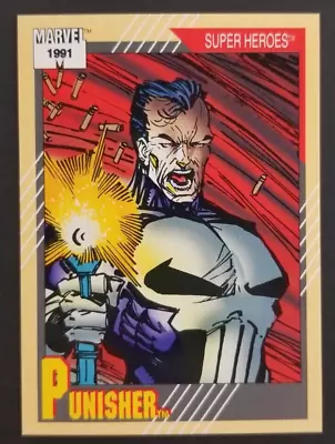 Punisher 1991 Superheroes Marvel Impel Card #14 (NM) • $2.25