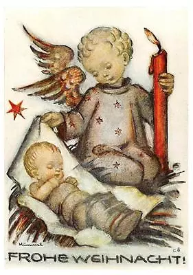 Vintage  Greeting Cards  ARS SACRA Hummel  Merry Christmas  948  • $4.99