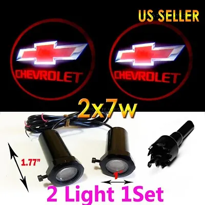 2x7w Chevrolet RED Ghost Shadow Projector Logo LED Courtesy Door Step Light • $19.95