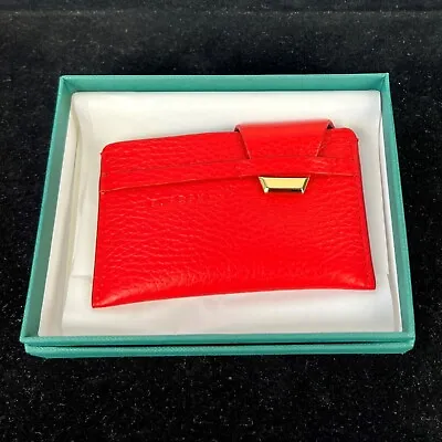 Buscemi Mens Accessories Alce Red Leather Wallet New • $145