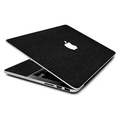 Skin Wrap For MacBook Pro 15 Inch Retina  Black Leather Pattern Look • $16.98