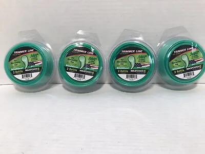 Lot Of 4 Pkgs. MAXPOWER .080” Round Cut Trimmer Line 8 Refills • $19.99