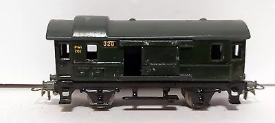 Vintage 1946 Märklin HO Scale Baggage Car DB Green #328 Tin W Sliding Doors Nice • $40