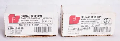 2 Count Federal Signal 120V Red Lamps LED-120RSB • $24.99