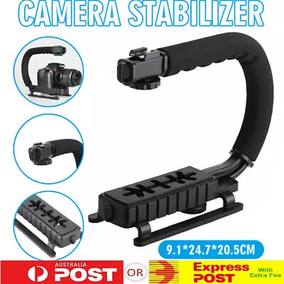 Handheld Camera Video Stabilizer Steady Cam DSLR Gimbal Camcorder Grip • $23.99