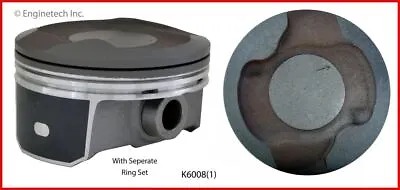 Single Piston & Ring Set - For Jeep 4.7L - Enginetech K6008 - Size = STD • $54.12