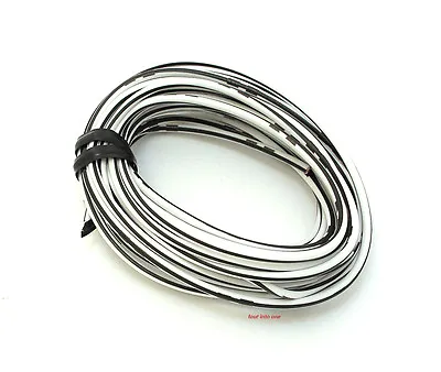OEM Motorcycle Electrical Wire 13' Roll • White / Black Stripe 34954 - 18 Gauge • $15.95