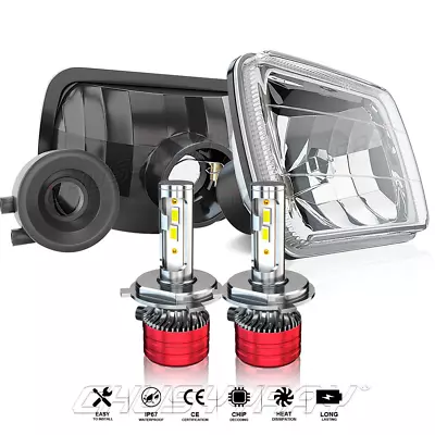 For Chevrolet C10 C20 C30 1981-1986 Pair 7x6  5x7 LED Headlights Hi/Lo Lamps • $129.99