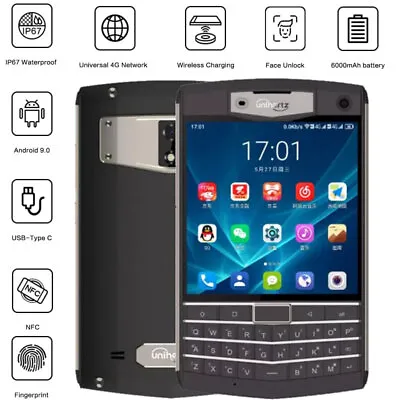 4G Unihertz Titan Rugged QWERTY Keyboard Smartphone Android Waterproof NFC GPS • $635.55