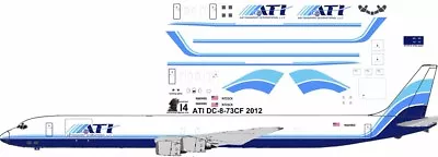 ATI Douglas DC-8-73CF Pointerdog7 Decals For Minicraft 1/144 Kits  • $10