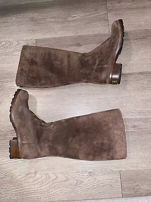 Womens Broome 5518 Brown Suede Round Toe Sheepskin Boots UGG Size 6  • $49.50