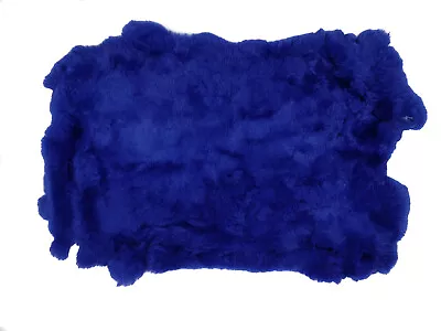 Rex Rabbit Skin #1 Dyed Blue Pelt (142-1BLB-AS) Y2K • $34.50