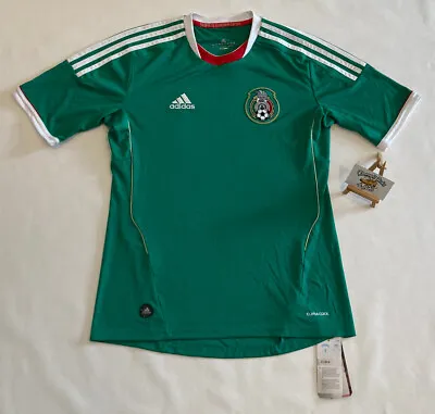 Mens Adidas 2011 Mexico Green Home S/S Shirt Jersey (S) BNWT VINTAGE CLIMACOOL • £109.99