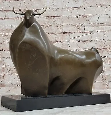 Modern Art Abstract Bull Bronze Figurine BOTERO Statue Sculpture Figurine Figure • $244.65