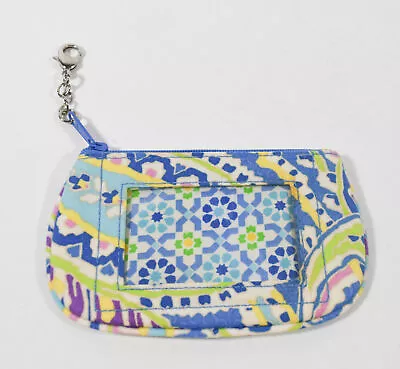 Vera Bradley Capri Blue Pattern Coin Purse ID Holder Retired Pattern • $7.99