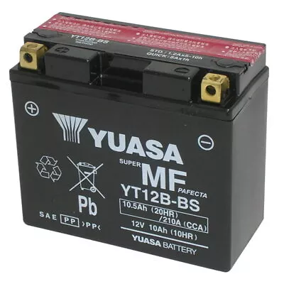 Battery Yuasa YT12B-BS Sigi. Attiv. 12V 10AH Ducati Monster S4 R (M405aa) 996 • $232.89