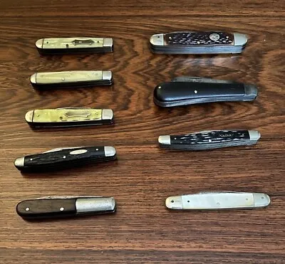 Vintage Pocket Knife Lot -RemingtonLF&CKeen KutterVan CampKabar+ • $149