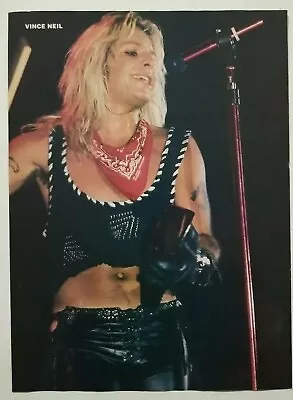 Motley Crue / Vince Neil / Cinderella / Pinup Page Poster Magazine Clipping  • $9.89