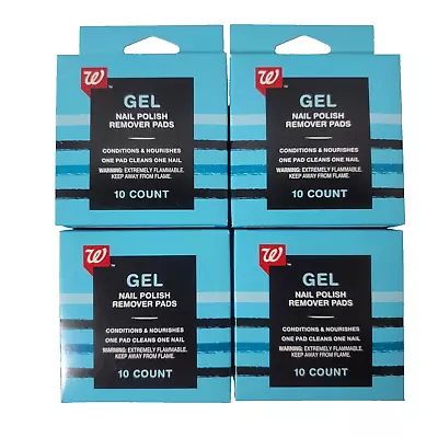 Gel Nail Polish Remover Pads Conditions & Nourishes 10 Ct. Each Lot 4 Boxes • $14.95