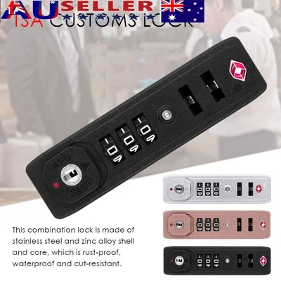 $14.78 • Buy Luggage Safely Code Lock TSA Customs Lock 3 Digit Combination Lock TSA007