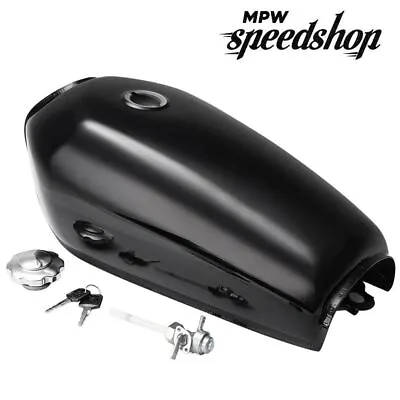 Cafe Racer Fuel Gas Tank 9L / 2 Gallons For Honda CG 125 - Gloss Black • £73.99