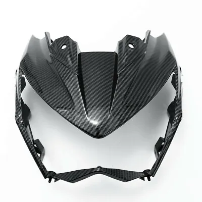 Upper Front Nose Headlight Surround Fairing Carbon Fiber KAWASAKI Z800 2013-2016 • $96.03