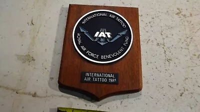 IAT International Air Tattoo 1981 RAF Royal Air Force WALL PLAQUE SHIELD • £20