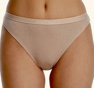Calvin Klein Pure Ribbed Cheeky Bikini Panty QF6443 (Size SMALL) NWT MSRP $20 • $11.71