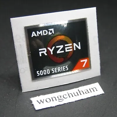 AMD RYZEN 7 5000 Series Sticker 17mm X 20mm #202211241524  • $2.22