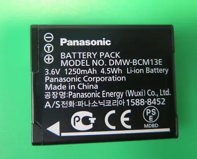 Official/original Panasonic Lumix Dmw-bcm13e Battery Tz55tz57 Tz60 Tz7 Tz71 • £17.99
