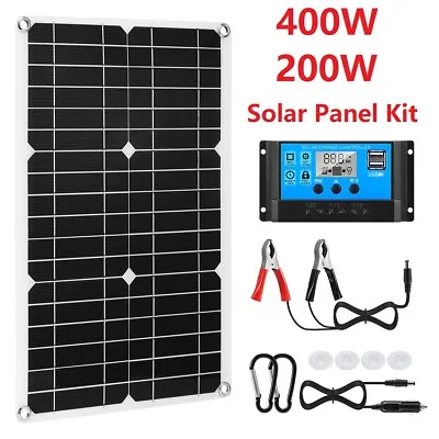 400W 200W 12V Solar Panel Controller Kit Trickle Charger Battery Maintainer Car • $13.51