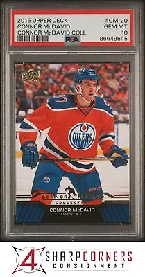 2015 UPPER DECK CONNOR McDAVID COLLECTION #CM-20 RC PSA 10 • $34.52