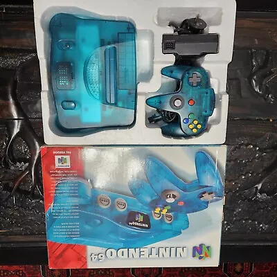 Nintendo 64 - N64 - Funtastic Ice Blue Boxed Console - PAL - Great Condition • $750