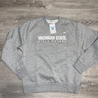 Nike Michigan State Field Hockey Mens Medium Gray Sweatshirt NWT • $29.99