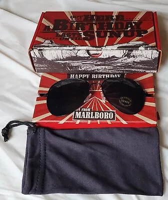 Marlboro Aviator Sunglasses - Happy Birthday Promo - New In Box - FREE SHIPPING • $19.99