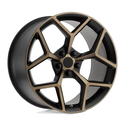 Chevrolet Camaro Z28 Style Wheel 20x10 +23 Black W/ Bronze Spokes 5x120 (QTY 1) • $268