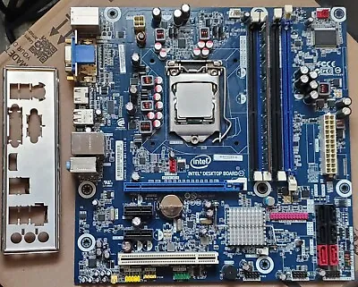 LGA 1156 Motherboard Intel I5-650 CPU 4gb Ram I/O • $20