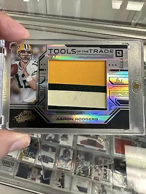 Aaron Rodgers  2008 Absolute 3 Color PATCH Jumbo Tools Of The Trade #6/10 • $499.99