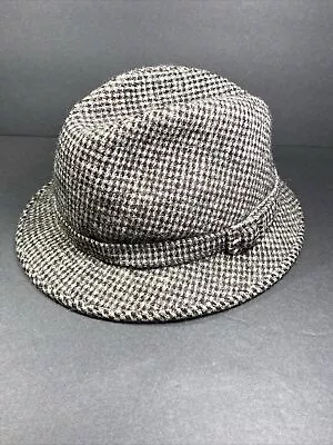 Vintage Harris Tweed Men's 100% Wool  Handwoven Fedora Hat ~ 7 1/4~ 59 • $24.99