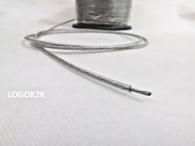 £2.53 • Buy Wire Rope Stainless Steel PVC Coated Good Laundry Line  Price Per Metre FREE P&P