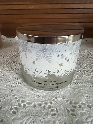 NEW White Barn MARSHMALLOW FIRESIDE 3-Wick Candle 14.5 Ounce • $26