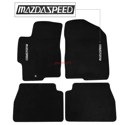 For 03-08 Mazda 6 4Dr 5Dr Floor Mats Carpet Nylon Black W/ Emblem • $57.99