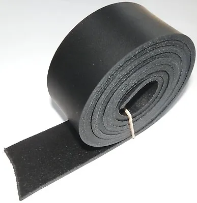 Clearance Sale ! Black 3.5mm Thick Veg Tan Belts  Premium  Belgian Leather • £8.50